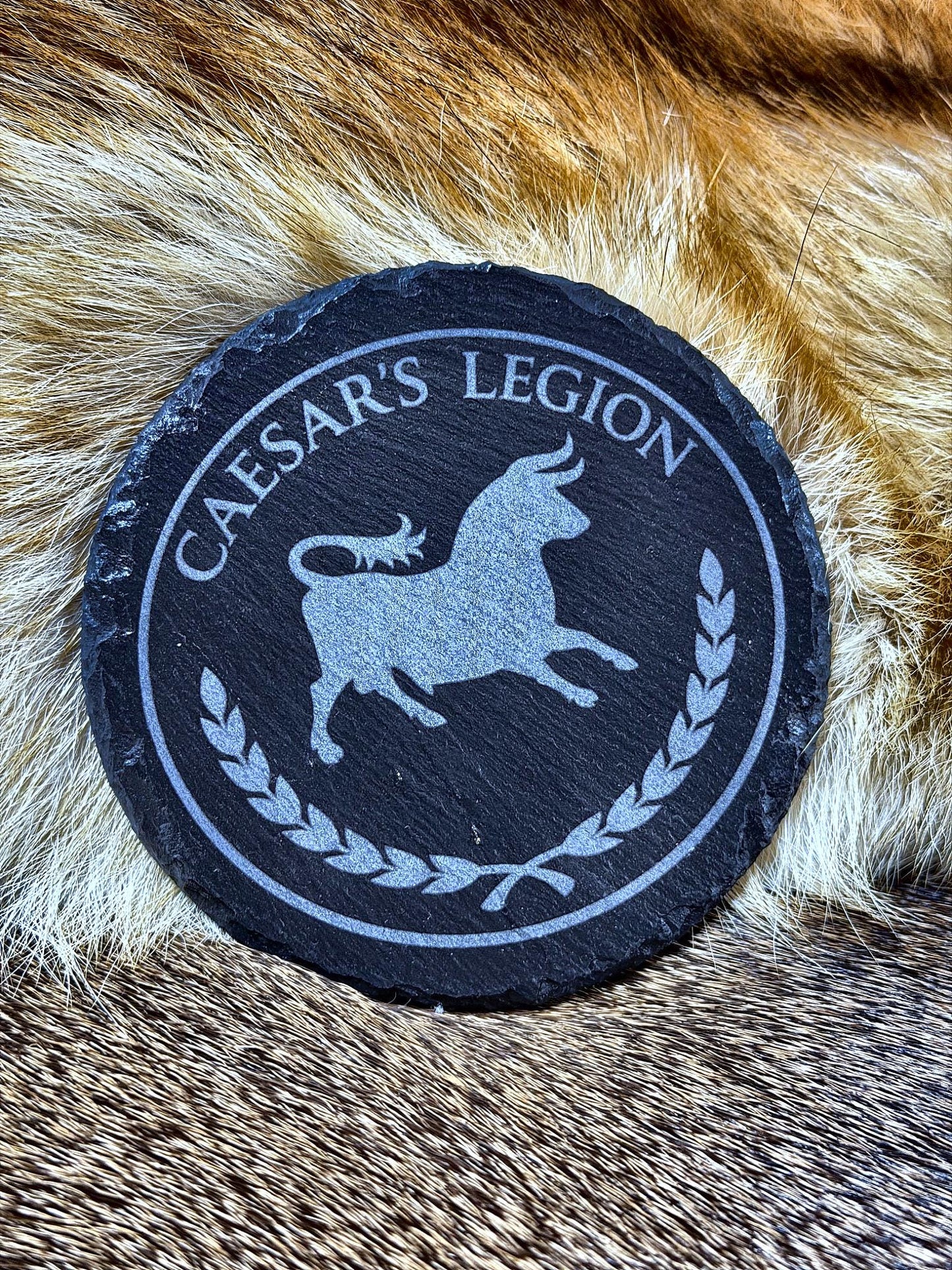 Laser-Engraved Slate Coaster | Wasteland Faction & Vintage Soda Designs | Choose Your Design
